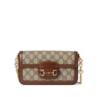 Gucci Small 1955 Horsebit GG-pattern Shoulder Bag