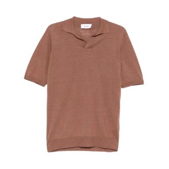 Lardini Polo Shirts, male, Brown, Size: XL Polo 420