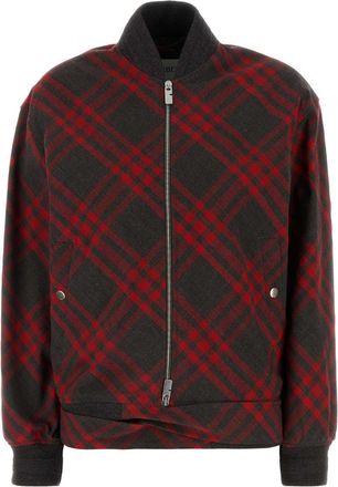 Burberry Embroidered Polyester Blend Bomber Jacket