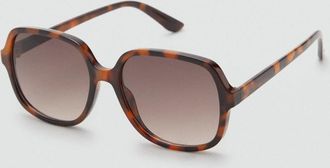 Mango Occhiali da sole montatura quadrata cioccolato - Donna - Taglia unica - MANGO