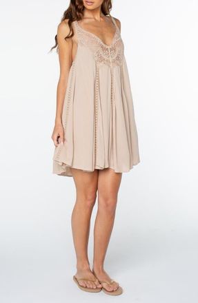Roxy Sunswept Minidress in Doeskin at Nordstrom, Size X-Small