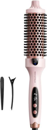 OEM Cepillo T&eacute;rmico, Cepillo Rizador I&oacute;nico Con Calor, 38 Mm Para Crear Rizos Naturales, 5 Ajustes De Temperatura, Doble Voltaje, Enchufe Europeo, Potenci