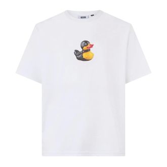 GCDS Hombre, Camisetas, Blanco, Talla: XL