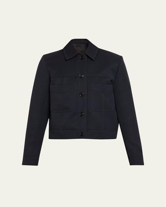 Nili Lotan Susannah Virgin Wool Cropped Jacket