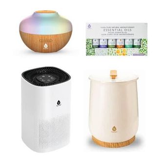 Pursonic Home Wellness Collection Towel Warmer, True HEPA Purifier, Diffuser, & Essential Oils in White at Nordstrom