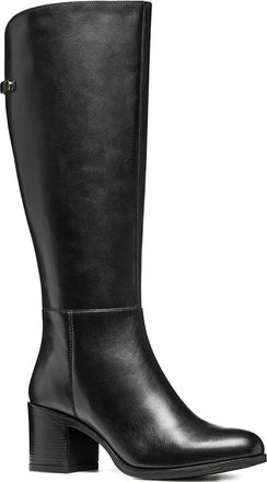 Geox 65mm New Asheel block-heel knee-high boots - Nero