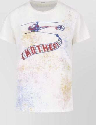 Mother cotton short sleeve t-shirt