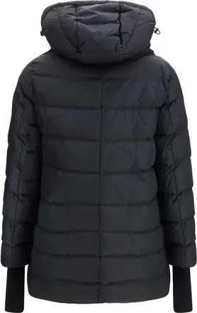 Herno Womens Black Polyester Full-Length Jacket Clothing