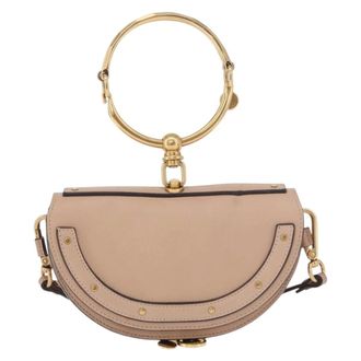 Chlo&eacute; Nile Minaudi&egrave;re Leather Pink Leather Handbag (Pre-Owned)