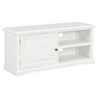 vidaXL Mueble Para Tv De Madera Blanco 90x30x40 Cm Vidaxl