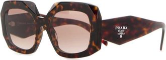 Prada Brown Tortoise Logo Sunglasses