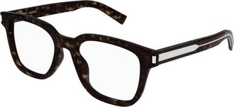 Saint Laurent 711 OPT 002 Optisch Montuur - Heren - Brillen - Bruin - 52 MM - Accessoires