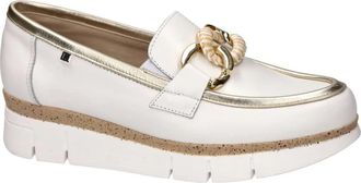 Fluchos India D9691-Sula - Dames - Loafers - Wit - 39 EU - Leer - Schoenen
