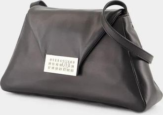 Maison Margiela Hobo Bags - Numeric Medium Soft Crossbody - Leather - Black - Gr. unisize - in Schwarz - für Damen