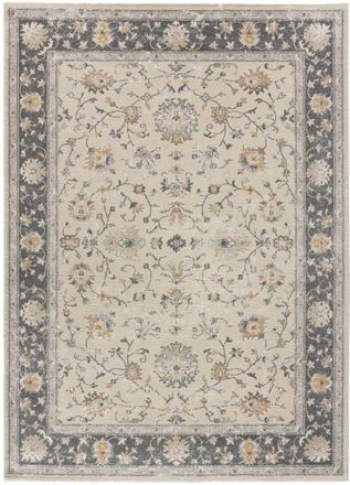 Atticgo Alfombra con relieve vintage beige/gris 160x230 cm