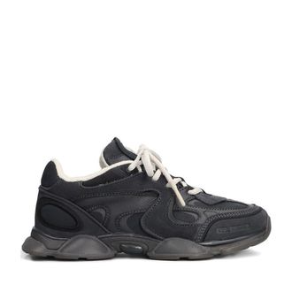 Axel Arigato Black Eris Textured Panels Contrasting Laces Sneakers