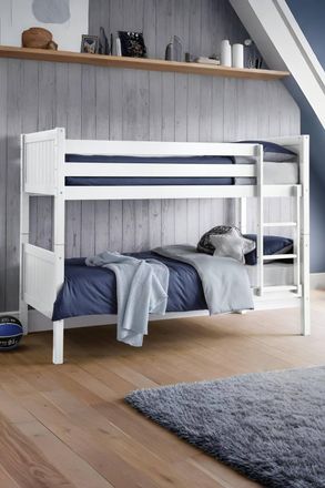 Julian Bowen Bella Bunk Bed in White | Size: Single