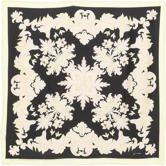 Etro Foulard in seta a fiori - Nero