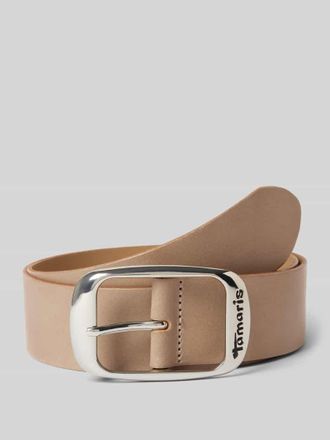 Tamaris Tamaris Ledergürtel aus echtem Leder in Taupe, Größe 100