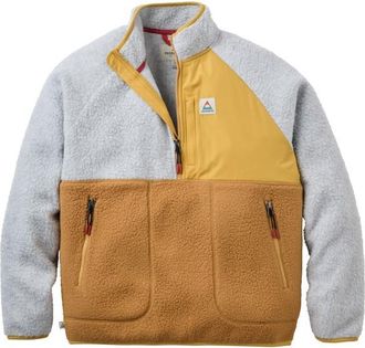 Passenger Home 2.0 1/2 Zip Recycled Sherpa Fleece Fleecejacke f&uuml;r Damen | grau