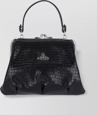 Vivienne Westwood granny embossed calf leather cross-body bag