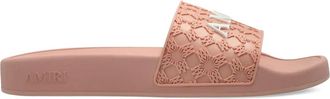 Amiri MA Quad embossed slides - women - Rubber/Rubber/Rubber - 35 - Pink