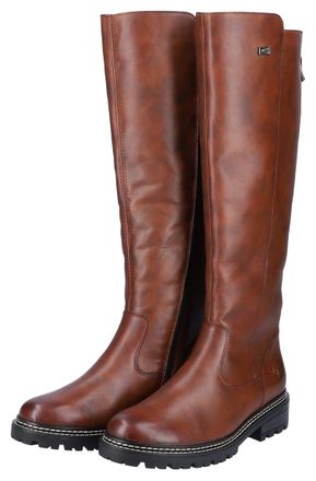Remonte Stiefel REMONTE, Damen, Gr. 39, Normalschaft, braun, Leder, Schuhe Stiefel, Blockabsatz, Businesschuh, Langschaftstiefel Innenreissverschluss