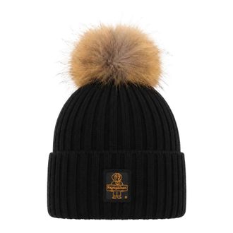RefrigiWear Sneeuwvlok Muts - Dames - Hoeden - Zwart - ONE Size - Wol - Accessoires