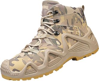 Generic Couple Women Men Hiking Boot Shoes Cotton Short Shoes Boots Mens Support Boot (Khaki, 5.5)