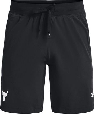 Under Armour Project Rock Snap Training Shorts Asia Sizing Black White 1361616-002