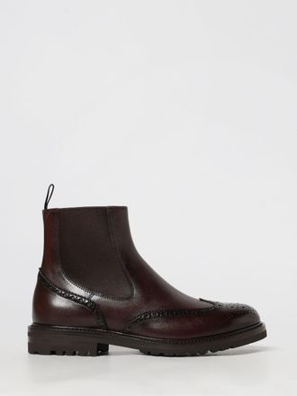 Henderson Stivaletto Chelsea Henderson in pelle con motivo brogue