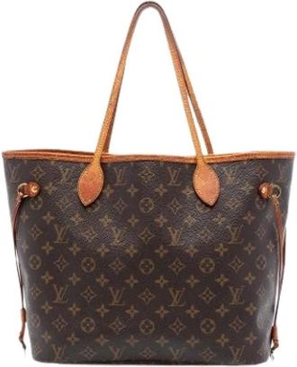 Louis Vuitton Pre-owned Tote Bags, female, Brown, Size: ONE SIZE Pre-owned Neverfull MM