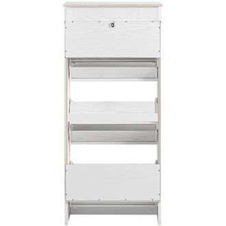 SoBuy SoBuy Shoe Cabinet Storage with 3 Flip-Down Doors, Entryway Shoe Armoire, Shoe Storage Cabinet Holds 12 Pairs of Shoes for Hallway Entryway