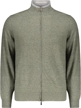 Fedeli Truien - Heren - Cashmere truien - Groen - 2XL - Truien & Vesten