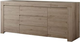 Aquadesign Aparador en melamina roble oscuro