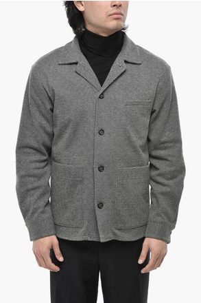 Paolo Pecora Herringbone Blazer with Patch Pockets size 48