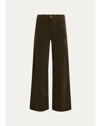 Frame Denim Le Slim Palazzo Modernist Pocket Corduroy Jeans