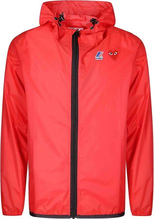 Comme Des Gar&ccedil;ons K-Way Full Zip Jacket Red