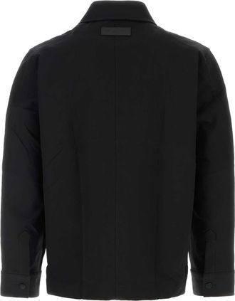 Givenchy Mens Couture Seam Overshirt Black Cotton Jacket