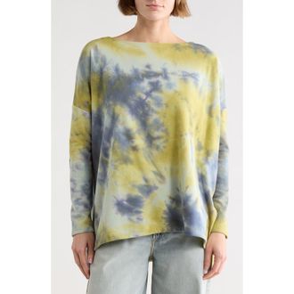 Go Couture Dolman Sleeve Sweater in Blue Splash at Nordstrom Rack, Size X-Large