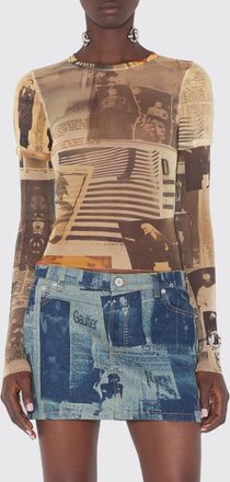 Jean Paul Gaultier Top The Journal Jean Paul Gaultier in tulle stampato