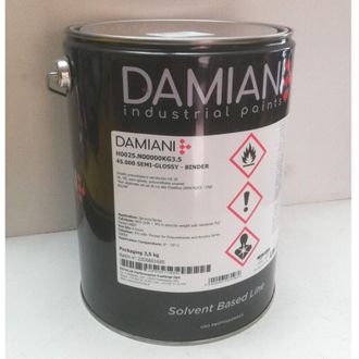 Damiani Damiani 5kg smalto base poliuretanica semi lucido tutti i ral 9000, colore ral 9010 - bianco puro