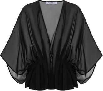 Max Mara Ombrosa Zijden Top - Dames - Blouses - Zwart - L - Overhemden