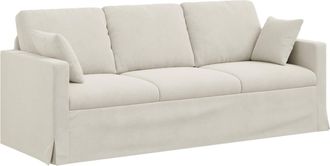 vidaXL Sof&aacute; Crema 198 X 78 X 80 Cm Terciopelo Vidaxl