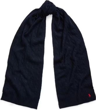 Polo Ralph Lauren 455956296009 Sjaal - Dames - Wintersjaals - Blauw - ONE Size - Wol - Accessoires