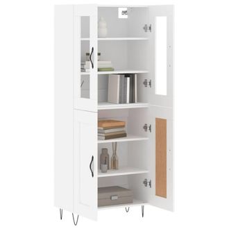Berkfield Home Highboard White 69.5x34x180 cm Engineered Wood