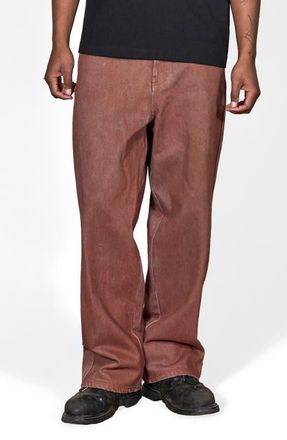 Pleasures Spray Formula Baggy Jeans in Rust at Nordstrom, Size 30