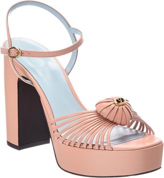 Valentino Royal Heart 115 Leather Platform Sandal