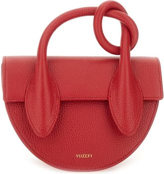 Yuzefi Leather pretzel Bag