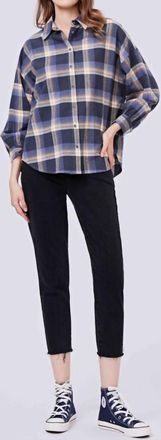 See U Soon Flannel Shirt In Navy